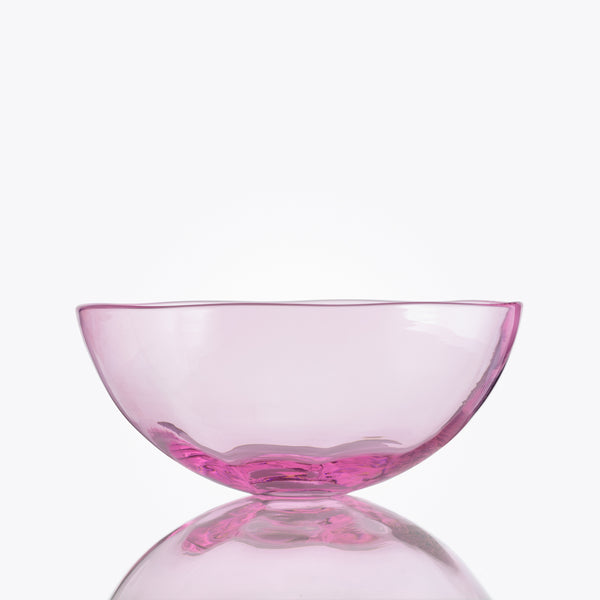 Summer Glass Bowl MEDI, Soft Pink