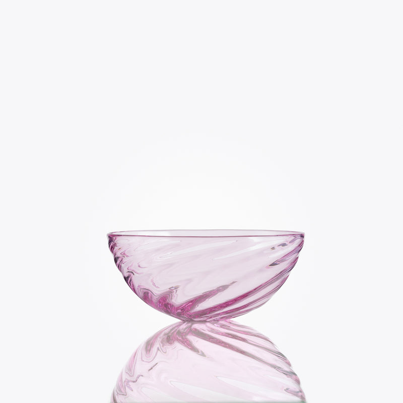 Summer Glass Bowl MINI, Soft Pink