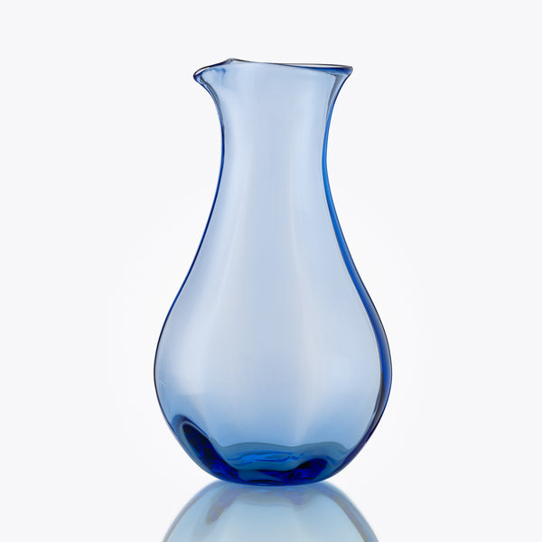 Summer Glass Jug, Soft Blue